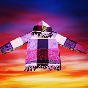 Purple Tapestry Hoodie